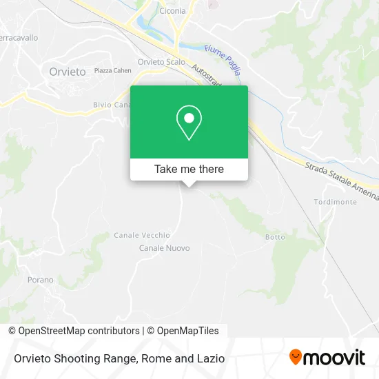 Orvieto Shooting Range map