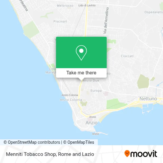 Menniti Tobacco Shop map