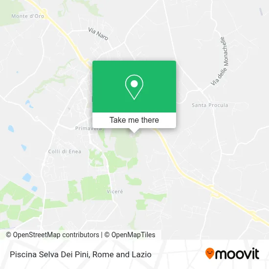Piscina Selva Dei Pini map
