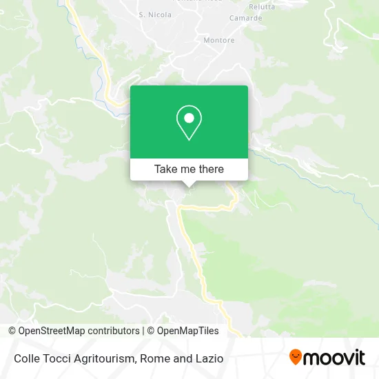 Colle Tocci Agritourism map