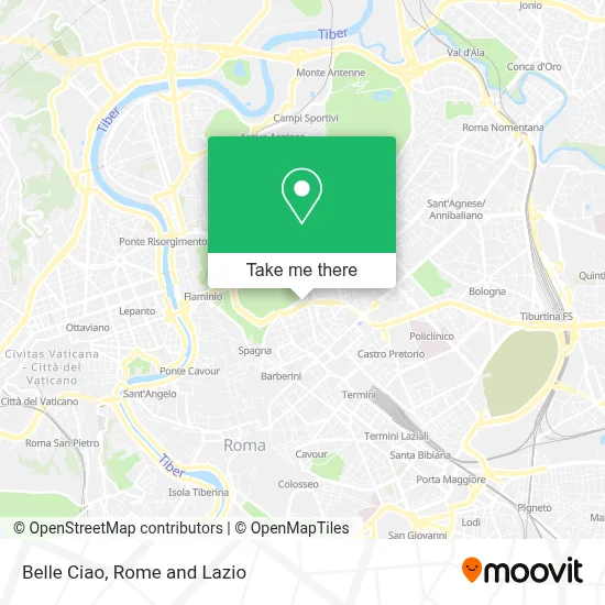 Belle Ciao map