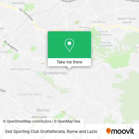 Ssd Sporting Club Grottaferrata map