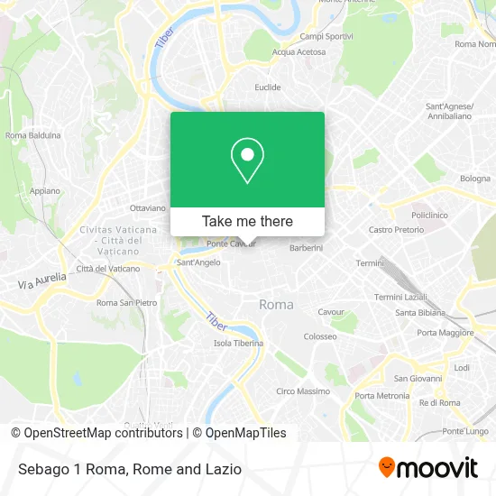 Sebago 1 Roma map
