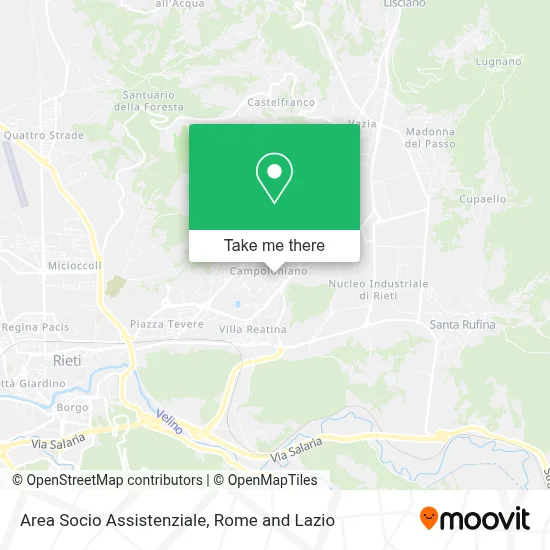 Area Socio Assistenziale map