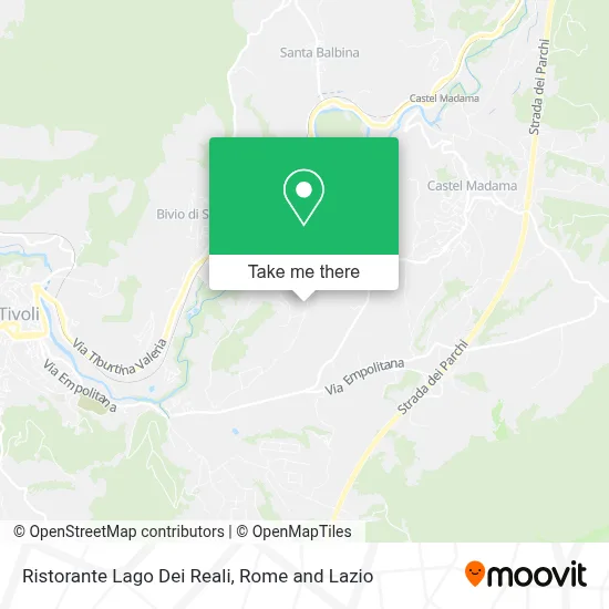 Ristorante Lago Dei Reali map