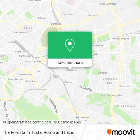 La Foresta In Testa map