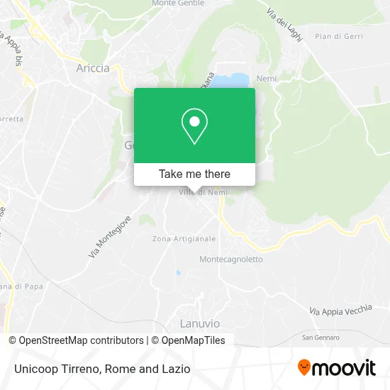 Unicoop Tirreno map