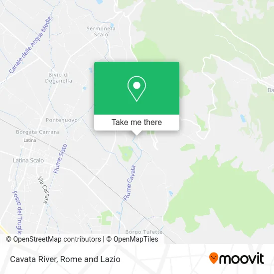 Cavata River map