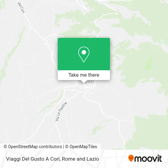 Viaggi Del Gusto A Cori map