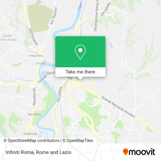 Infiniti Roma map