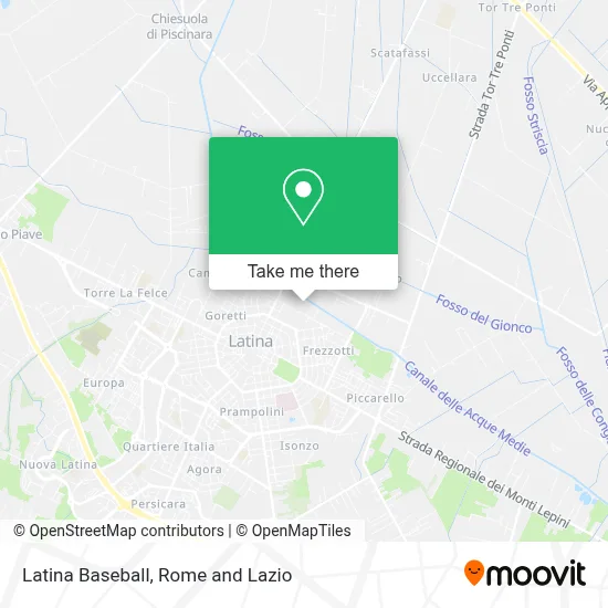 Latina Baseball map
