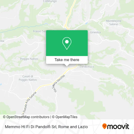 Memmo Hi Fi Di Pandolfi Srl map