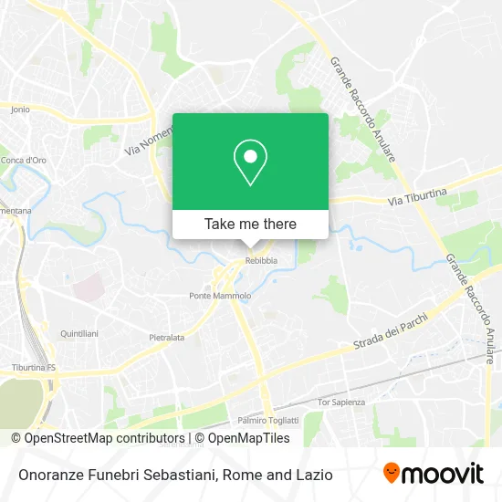 Onoranze Funebri Sebastiani map