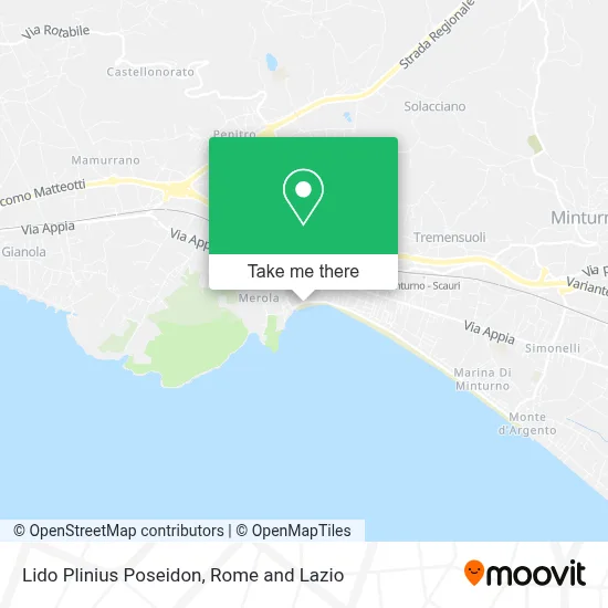 Lido Plinius Poseidon map