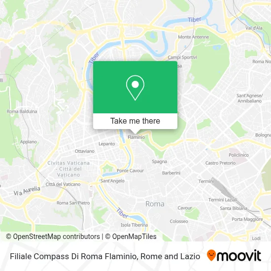 Filiale Compass Di Roma Flaminio map