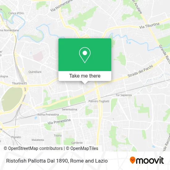 Ristofish Pallotta Dal 1890 map