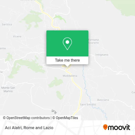Aci Alatri map