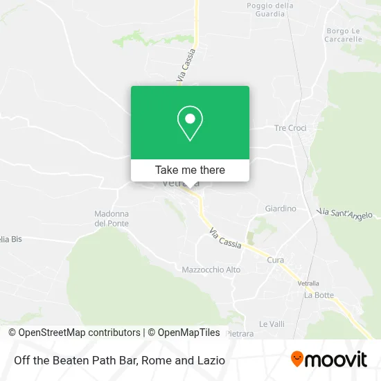 Off the Beaten Path Bar map