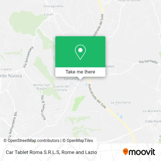 Car Tablet Roma S.R.L.S map