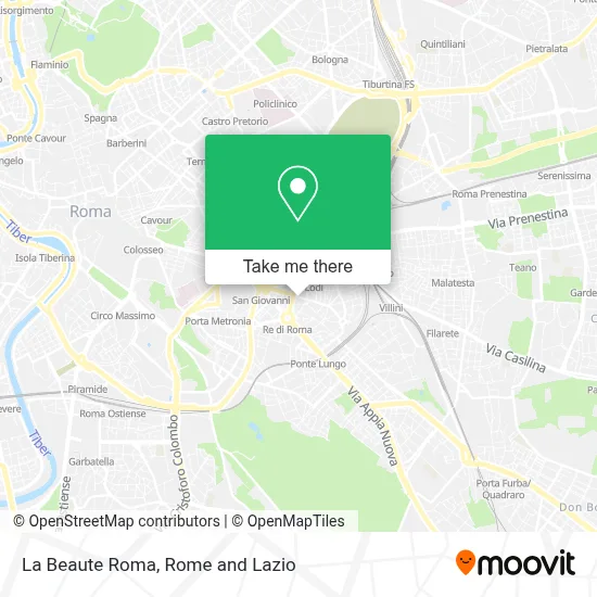 La Beaute Roma map