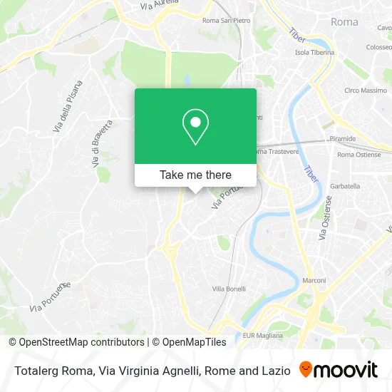 Totalerg Roma, Via Virginia Agnelli map