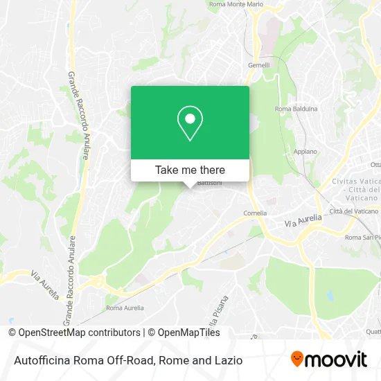 Autofficina Roma Off-Road map