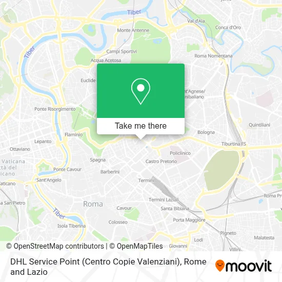 DHL Service Point (Centro Copie Valenziani) map