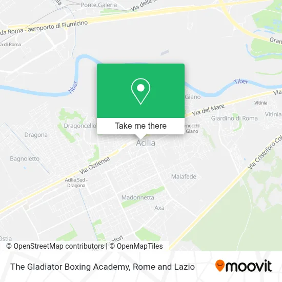 The Gladiator Boxing Academy map