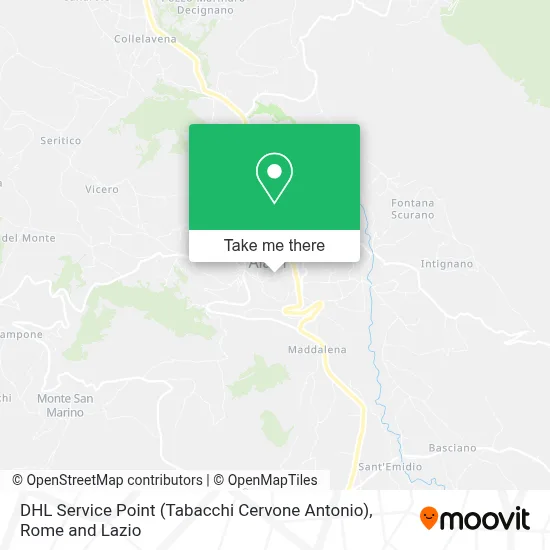 DHL Service Point (Tabacchi Cervone Antonio) map