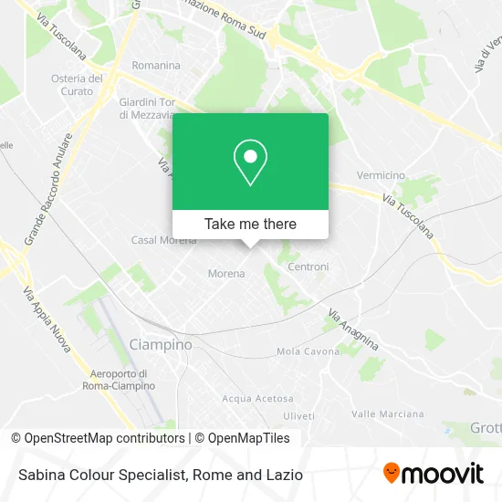 Sabina Colour Specialist map
