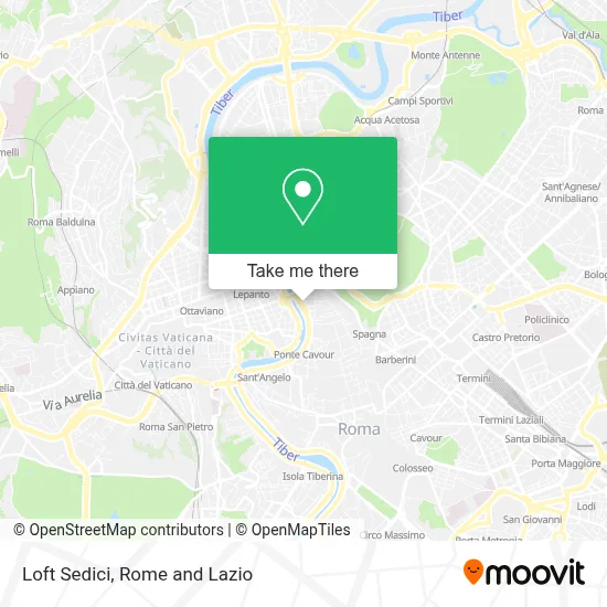 Loft Sedici map