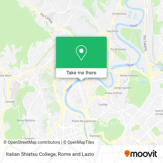 Italian Shiatsu College map