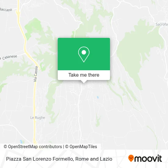 Piazza San Lorenzo Formello map