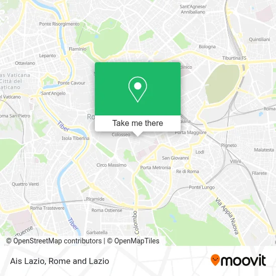 Ais Lazio map