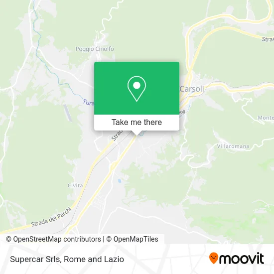 Supercar Srls map