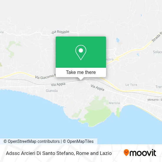 Adssc Arcieri Di Santo Stefano map