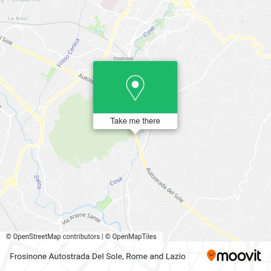 Frosinone Autostrada Del Sole map