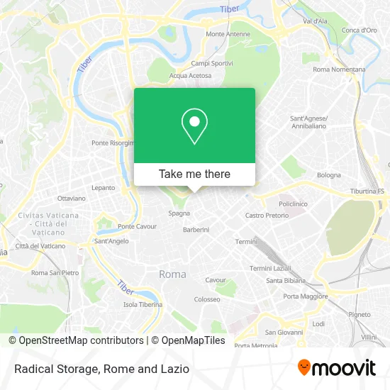 Radical Storage map