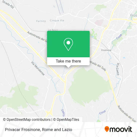 Privacar Frosinone map