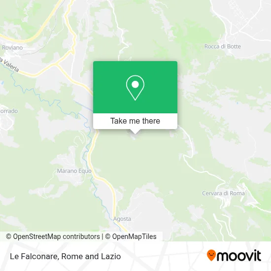Le Falconare map