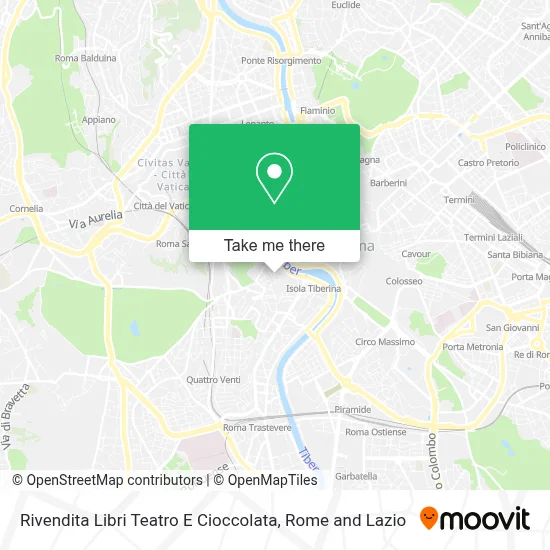 Rivendita Libri Teatro E Cioccolata map