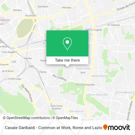 Casale Garibaldi - Common at Work map