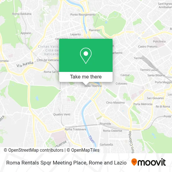 Roma Rentals Spqr Meeting Place map