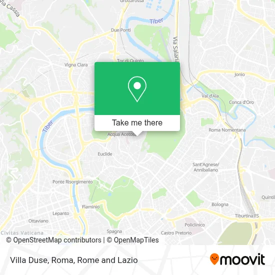 Villa Duse, Roma map