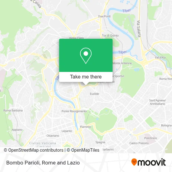 Bombo Parioli map