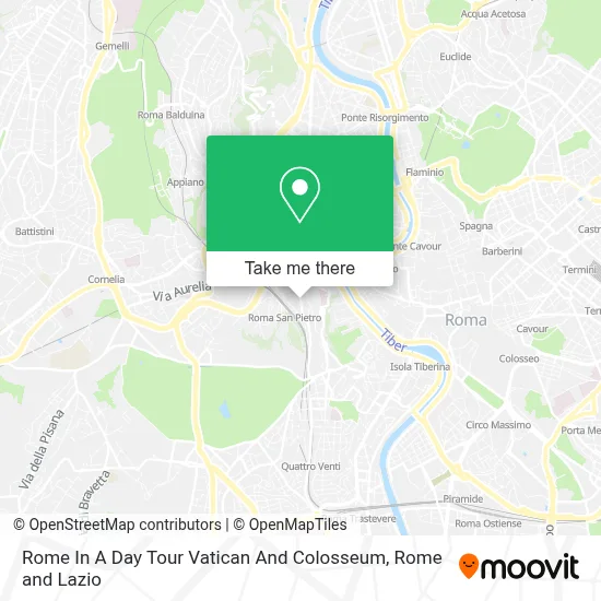 Rome In A Day Tour Vatican And Colosseum map