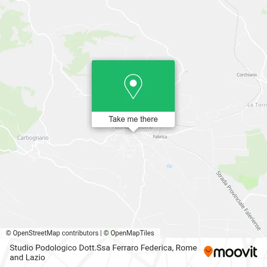 Studio Podologico Dott.Ssa Ferraro Federica map