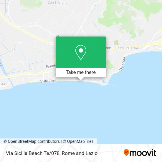 Via Sicilia Beach Te/078 map