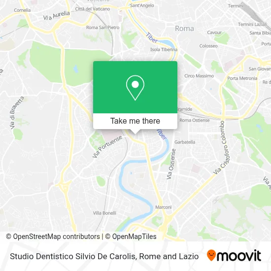 Studio Dentistico Silvio De Carolis map