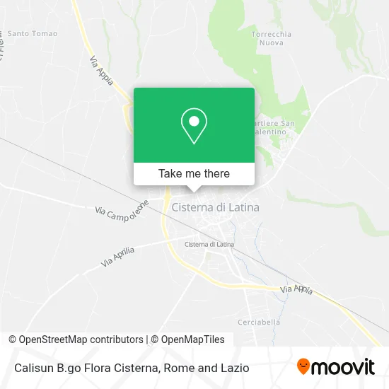 Calisun B.go Flora Cisterna map